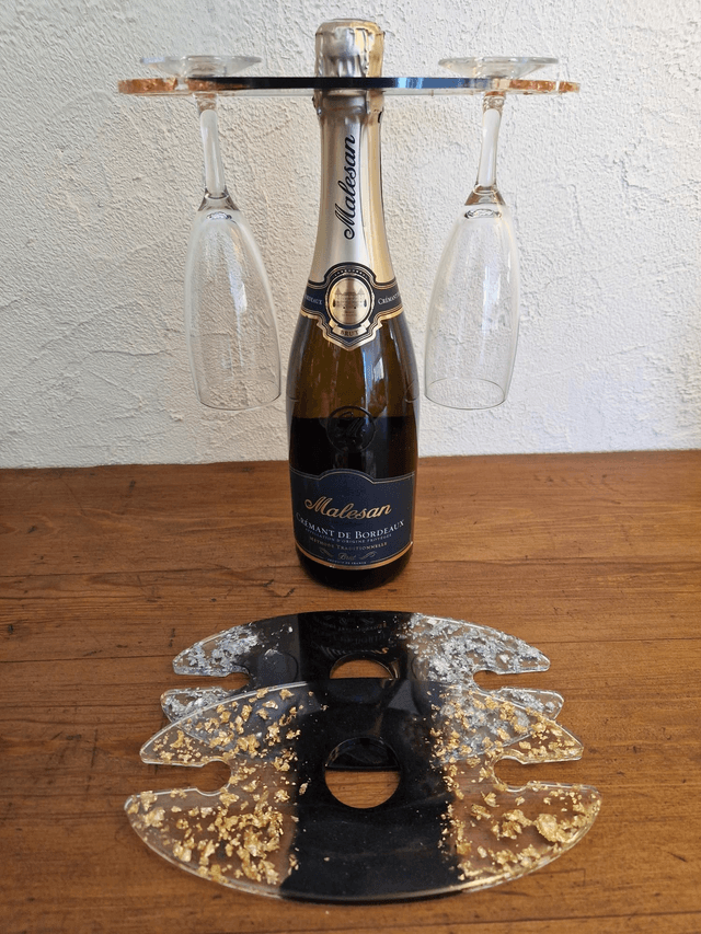 Support verres à champagne