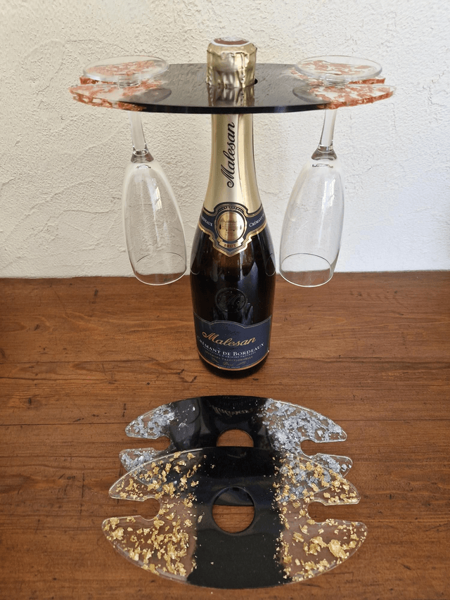 Support verres à champagne
