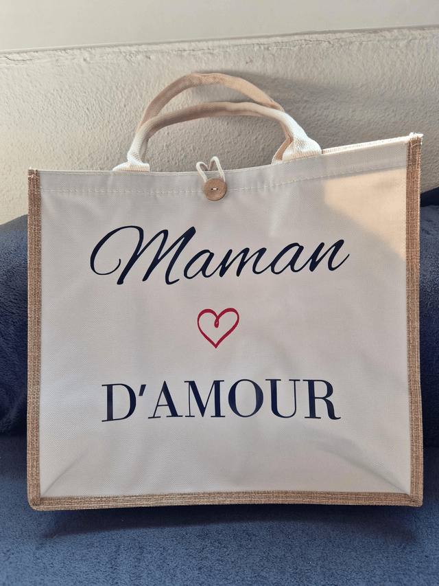 Sac en jute - Maman d'amour