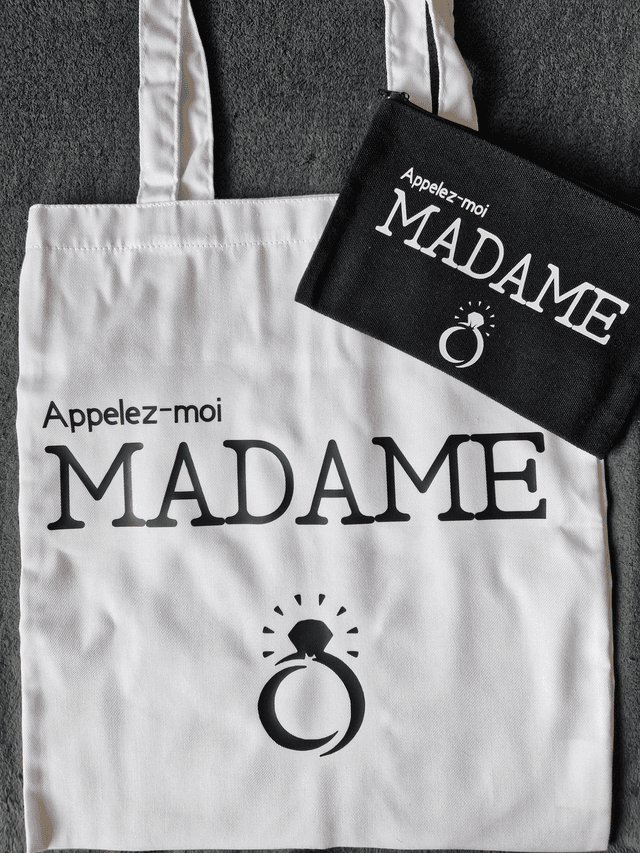 Totebag + pochette - Appelez-moi Madame